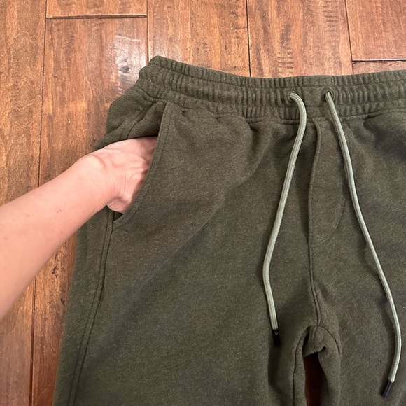 ATM Anthony Thomas Melillo Mlange French Terry Joggers in Olive Green Sz Small - Picture 8 of 13